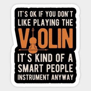 Funny Violin Gifts Sticker